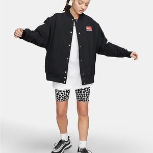 Nike Black and White Varsity Jacket